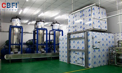 กวางโจว - โรงงานผลิตน้ำแข็งหลอดและน้ำแข็งที่กินได้อัตโนมัติขนาด 45 ตัน